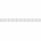 Vidaxl Wire Mesh hegn med malet ankre 2x25 m grøn