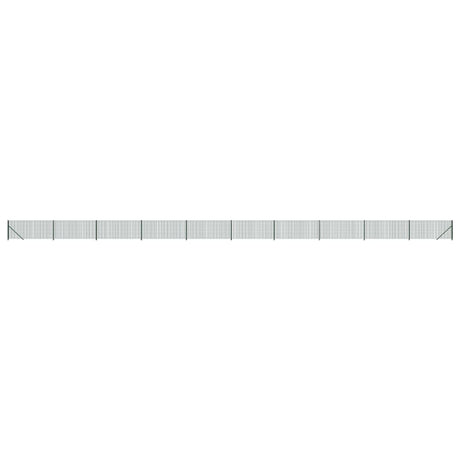 Vidaxxl Wire Mesh hegn med flange 1x25 m grøn