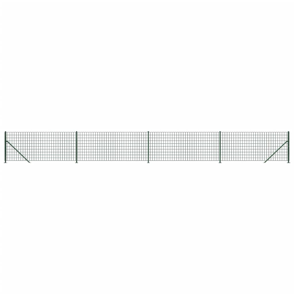 Vidaxl Mesh hegn med flange 1x10 m grøn
