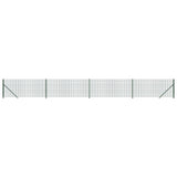Vidaxxl Wire Mesh hegn med flange 1,1x10 m grøn