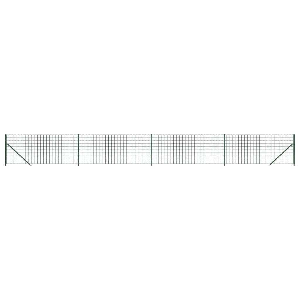 Vidaxl Mesh hegn med flange 1x10 m grøn