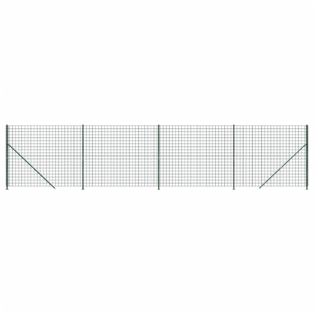 Vidaxxl Wire Mesh hegn med flange 1,8x10 m grøn
