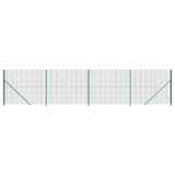 Vidaxxl Wire Mesh hegn med flange 2x10 m grøn