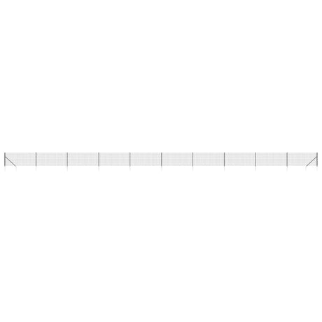 Vidaxxl Wire Mesh -hegn med malede anker 0,8x25 m anthracit