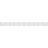 Vidaxl Wire Mesh -hegn med malede ankre 1,8x25 m anthracit