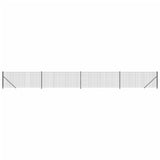 Vidaxxl Wire Mesh hegn med flange 1x10 m Anthracite farvet