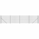 VIDAXXL WIRE Mesh hegn med flange 2,2x10 m antracit