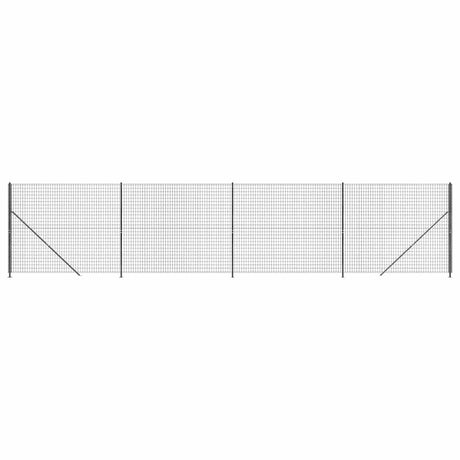 VIDAXXL WIRE Mesh hegn med flange 2,2x10 m antracit