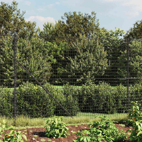 VIDAXXL WIRE Mesh hegn med flange 2,2x10 m antracit