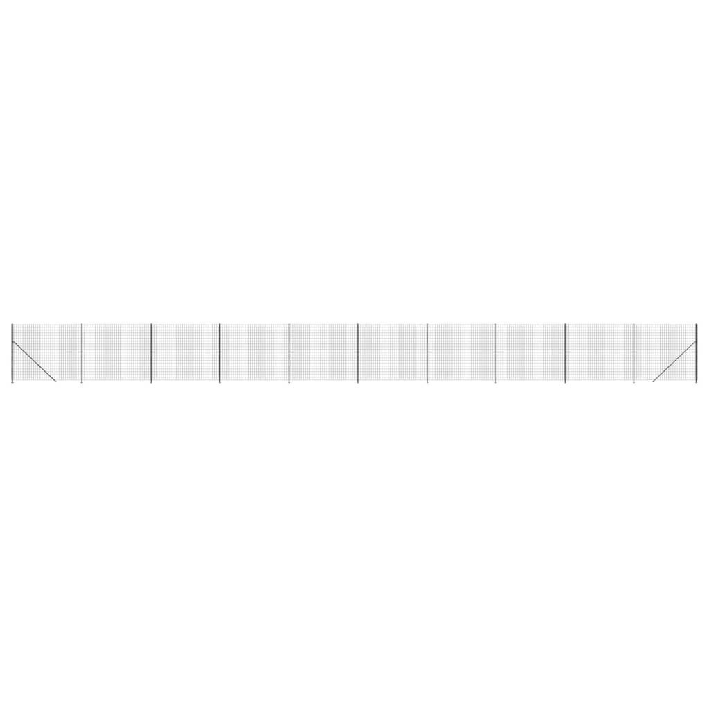 Vidaxl trådnethegn med flange 1,6x25 m antracit
