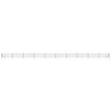VIDAXXL WIRE Mesh hegn med flange 1x25 m anthracit