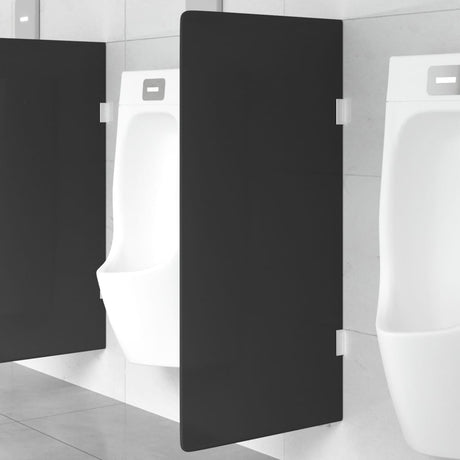 Vidaxx urinal vægmonteret 90x40 cm hærdet glas sort