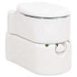 Vidaxl campingtoilet geïntegreerd 24+17 l hdpe en staal wit