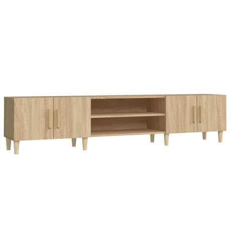 Vidaxl tv-meubel sonoma eiken 180x31,5x40 cm bewerkt hout