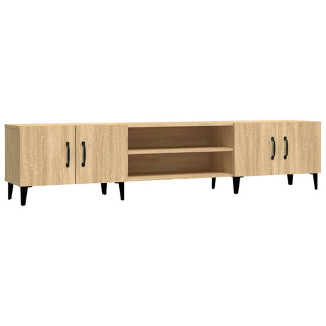 Vidaxl tv-meubel sonoma eiken 180x31,5x40 cm bewerkt hout