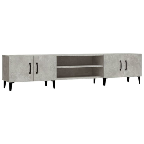 Vidaxl tv-meubel 180x31,5x40 cm bewerkt hout betongrijs