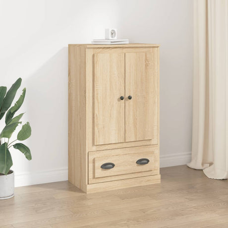 Vidaxl hoge kast 60x35,5x103,5 cm bewerkt hout sonoma eikenkleurig