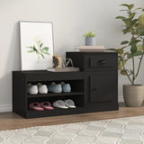Vidaxx Shoe Cabinet 100x42x60 cm færdig træ sort