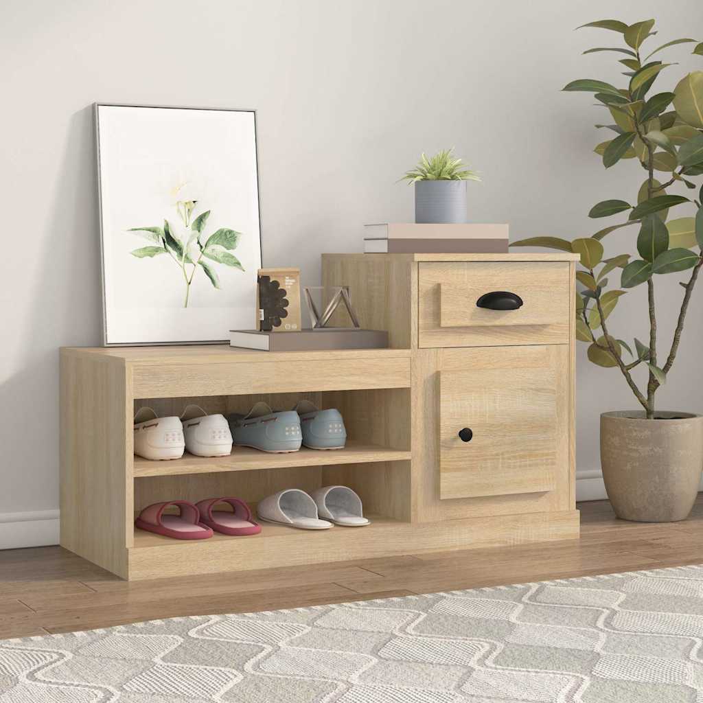Vidaxx Shoe Cabinet 100x42x60 cm konstrueret træ sonoma eg