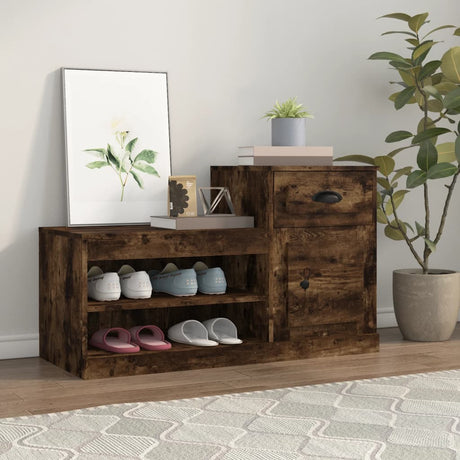 Vidaxx Shoe Cabinet 100x42x60 cm forarbejdet træ, røget eg