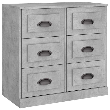Vidaxl dressoir 70x35,5x67,5 cm bewerkt hout betongrijs