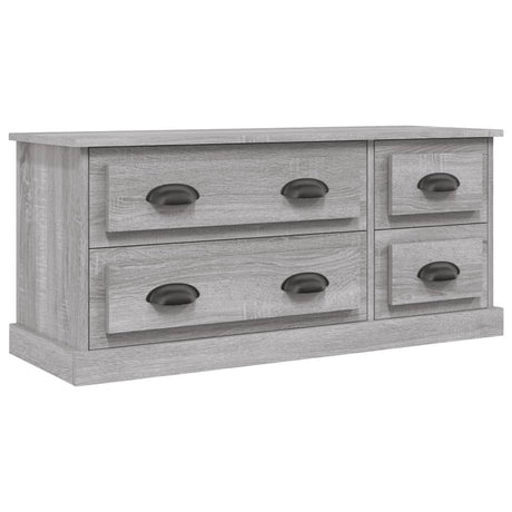 Vidaxl tv-meubel 100x35,5x45 cm bewerkt hout grijs sonoma eikenkleurig