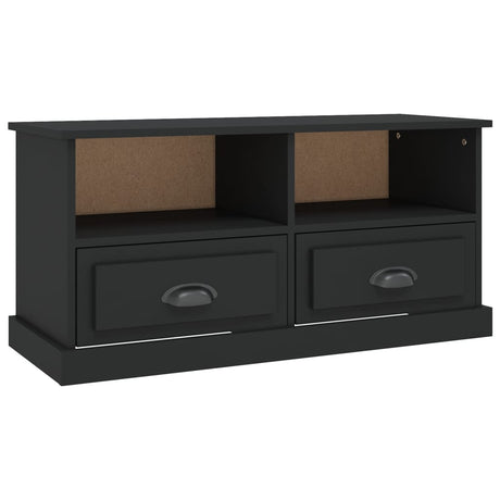 Vidaxl tv-meubel 93x35,5x45 cm bewerkt hout zwart