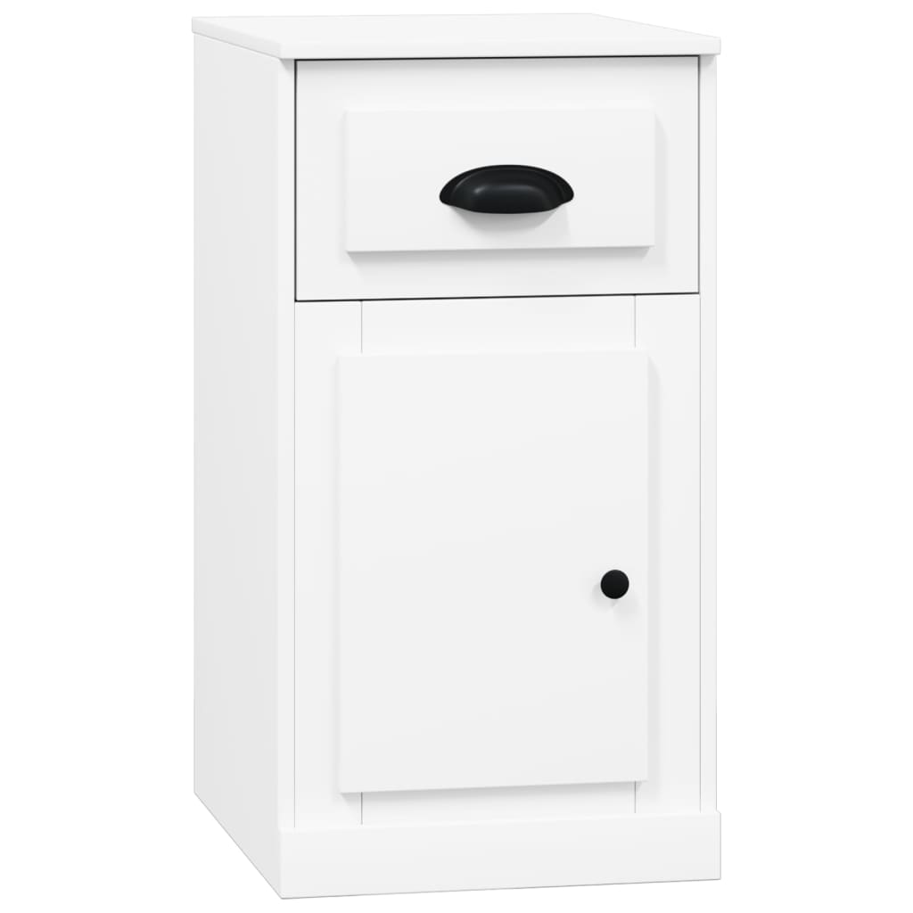 Vidaxl bijzetkast met lade 40x50x75 cm bewerkt hout wit