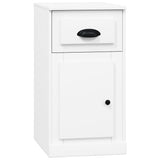 Vidaxl bijzetkast met lade 40x50x75 cm bewerkt hout wit
