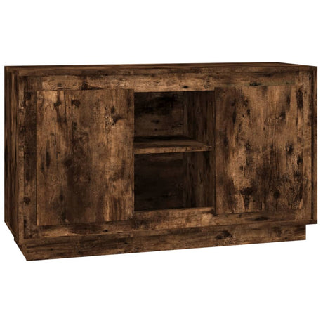 Vidaxl dressoir 102x35x60 cm bewerkt hout gerookt eikenkleurig