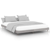 Vidaxl bedframe bewerkt hout grijs sonoma eikenkleurig 120x200 cm