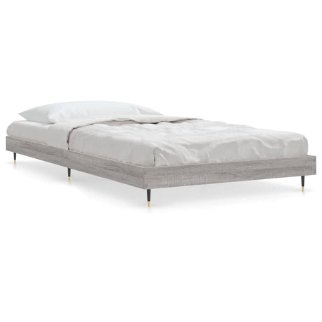 Vidaxl bedframe bewerkt hout grijs sonoma eikenkleurig 90x200 cm