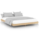 Vidaxl bedframe zonder matras hout sonoma eikenkleurig 180x200 cm