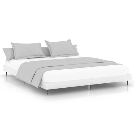 Vidaxl bedframe bewerkt hout wit 150x200 cm