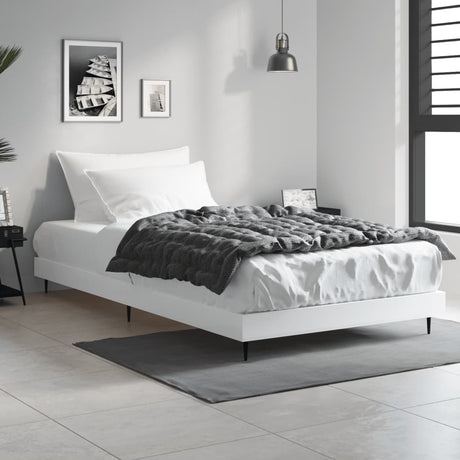 Vidaxl bedframe bewerkt hout wit 90x200 cm