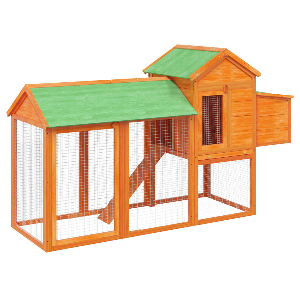 Vidaxx Choldkoloop 193x65x117 cm Solid fyrretræbrun