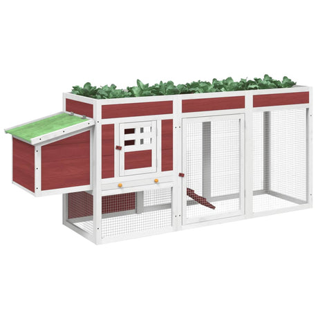 Vidaxx Choldkoloop 204x50x84 cm fast fyrretræ, mokka farvet
