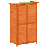 Vidaxx Garden Shed 83x57x140 cm Solid fyrretræbrun