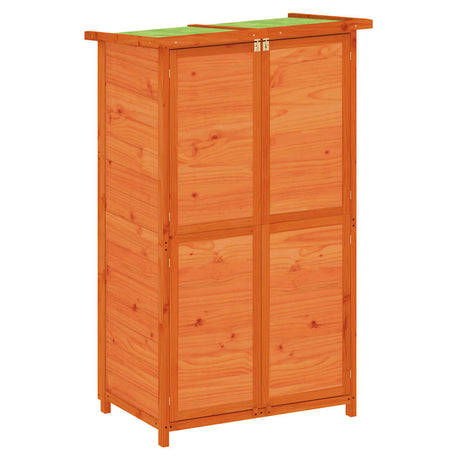 Vidaxx Garden Shed 83x57x140 cm Solid fyrretræbrun
