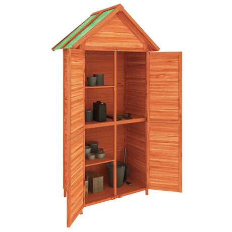 Vidaxx Garden Shed 89x52.5x175 cm Solid fyrretræbrun