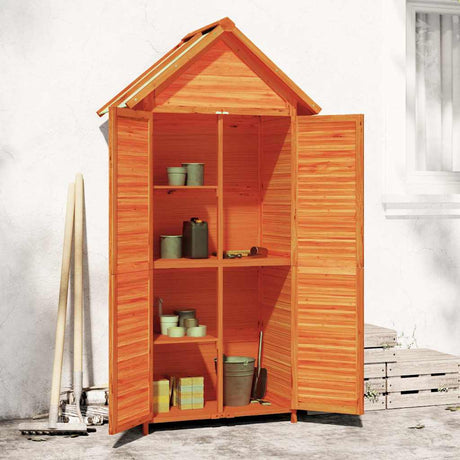 Vidaxx Garden Shed 89x52.5x175 cm Solid fyrretræbrun
