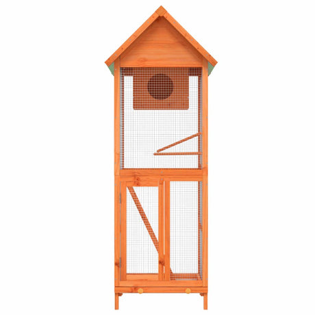 Vidaxx voliere 60x58,5x160 cm massiv fyrretræ brun