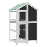 Vidaxx Aviary 97x81x152 cm Solid fyrretræ grå