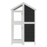 Vidaxx Aviary 97x81x152 cm Solid fyrretræ grå
