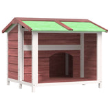 Vidaxl Doghouse 96x87x80,5 cm Fast fyrretræ Mokka farve