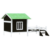 Vidaxl Doghouse 159x120x88,5 cm Solid fyrretræ grå