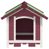 Vidaxl Dog loft 65x65x61,5 cm Solid fyrretræ krus -farvet