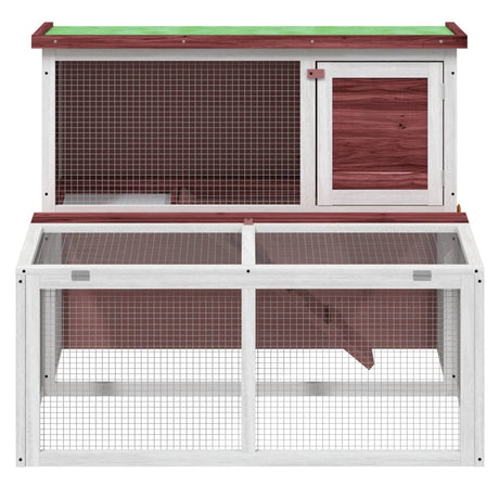 Vidaxx Rabbit Hutch 102x90x84,5 cm Solid fyrretræ Mokka farvet