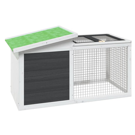 Vidaxl Rabbit Hutch 100.5x54x55 cm Solid fyrretræ