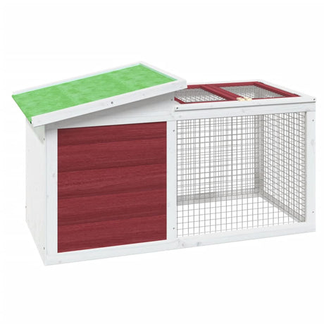Vidaxl Rabbit Hutch 100.5x54x55 cm Solid fyrretræ